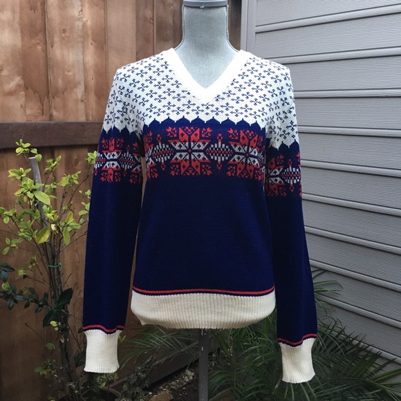 VINTAGE Ski Sweater ⛷ - Picture 1 of 4